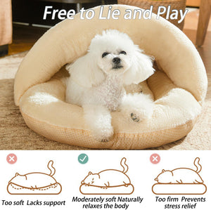 Ultra Soft Cute Plush Slipper Cat Cave Bed: The Ultimate Comfort for Your Feline Friend