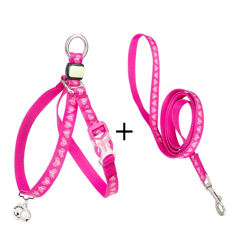 Cat Bell Vest Harness with Leash