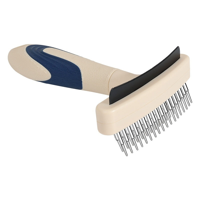 Pet Grooming Brush Removes Loose Hair & Detangles Fur