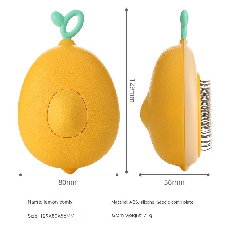 Avocado-Shaped Pet Grooming Brush Hair Remover for Cats & Dogs