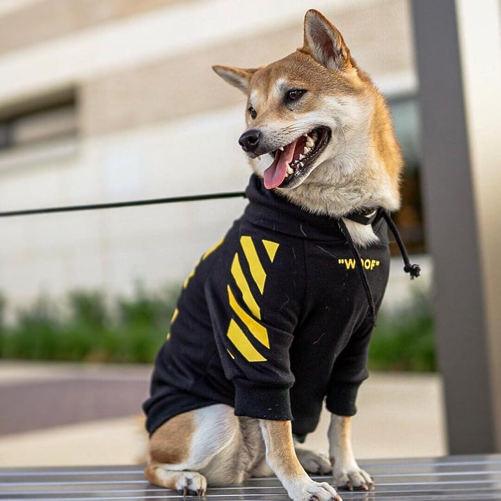 Pet Fashion Brand Three-Stripe Dog Sweater Clothes