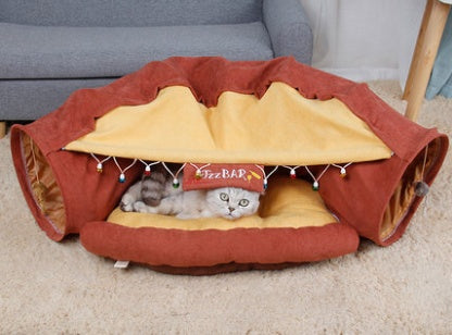 Pet Cats Tunnel Interactive Playing Toy