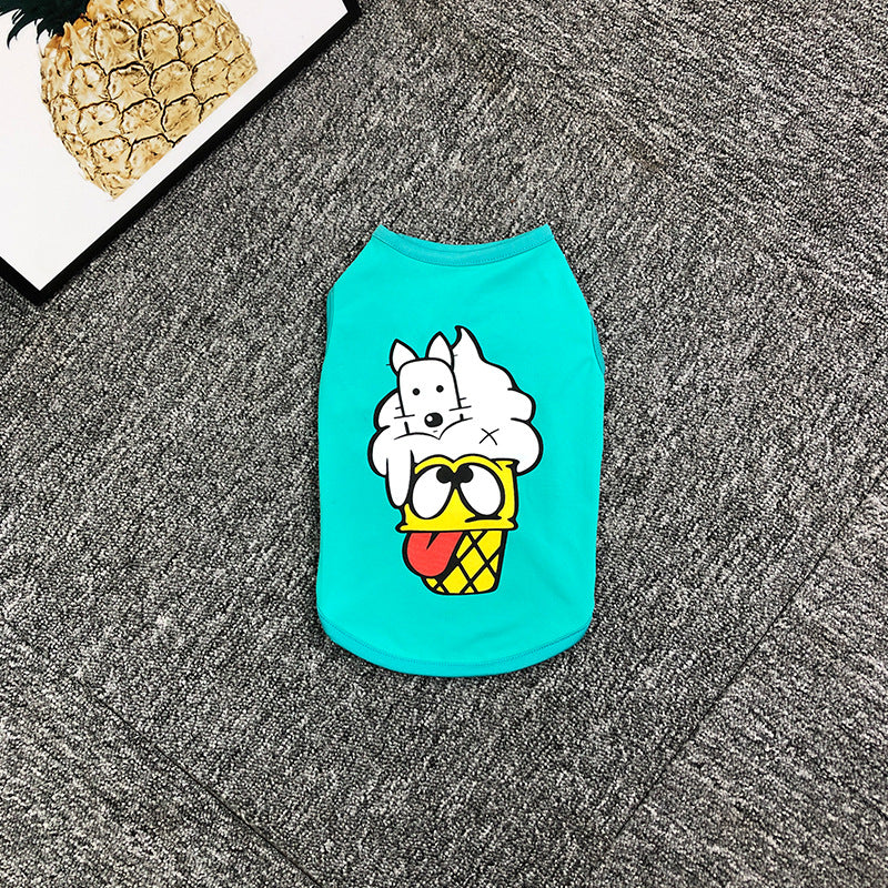 Pet dog clothes summer thin cat Teddy