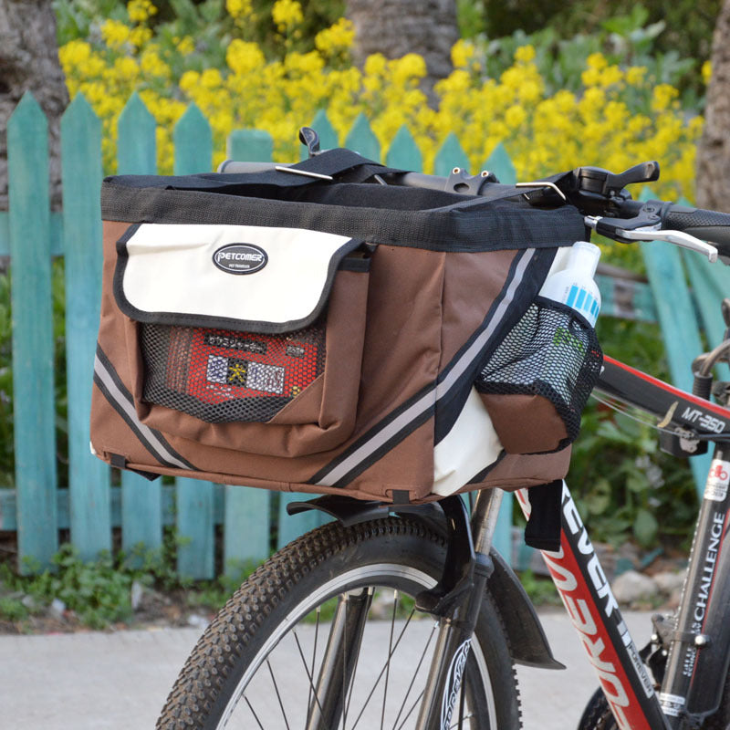 Pet Bicycle Front Carrier Bag for Cats & Dogs