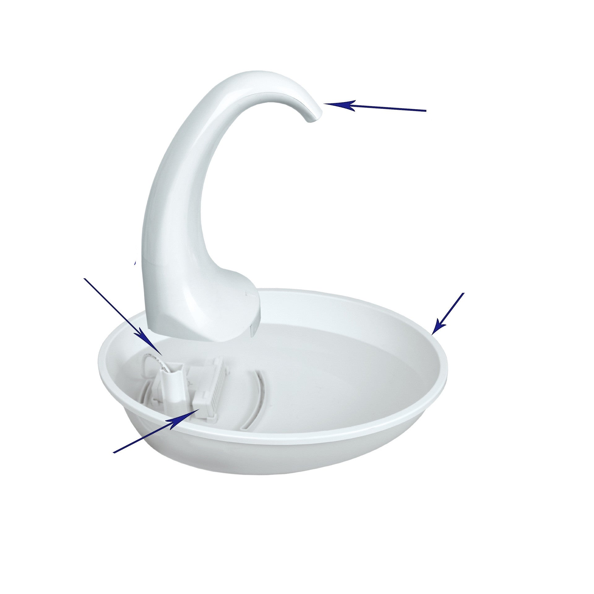 Pet Drinking & Feeding Water Flowing Fountain