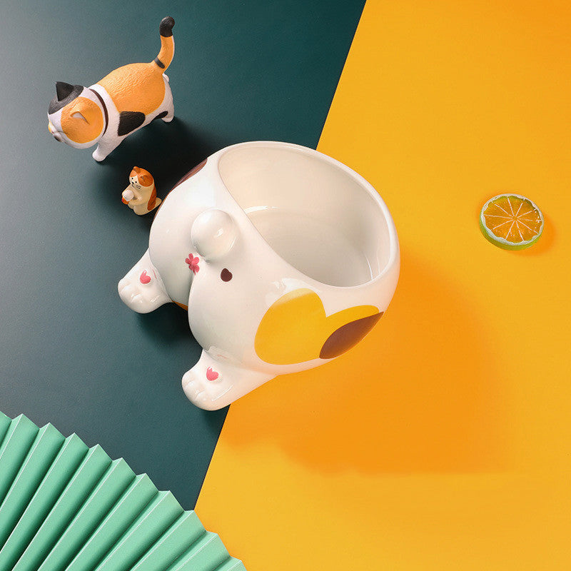 Ceramic Pet Feeding Holder Bowl
