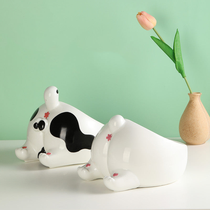 Ceramic Pet Feeding Holder Bowl
