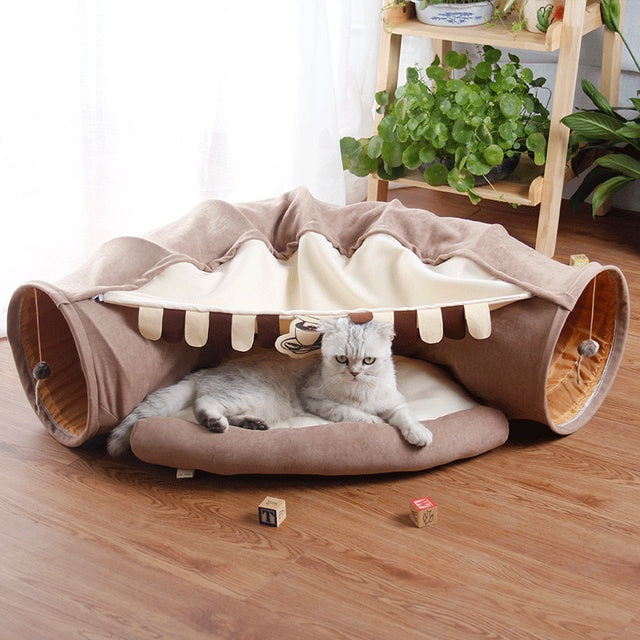 Pet Cats Tunnel Interactive Playing Toy