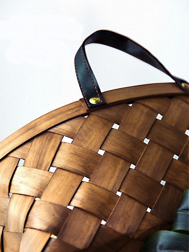 Bamboo Rattan Cat Bed House Kennel Nest