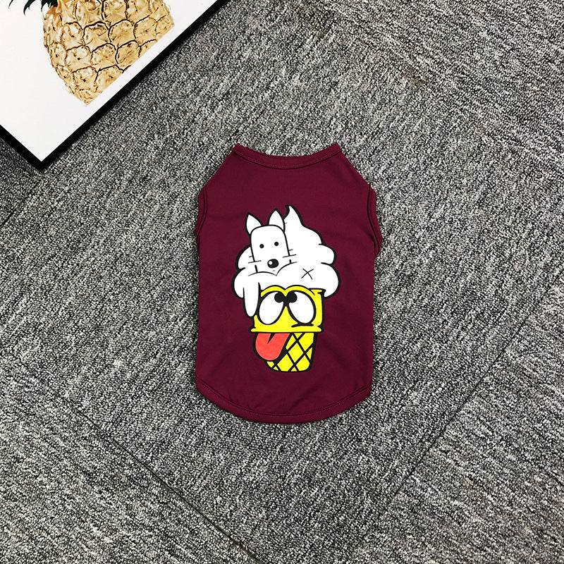 Pet dog clothes summer thin cat Teddy