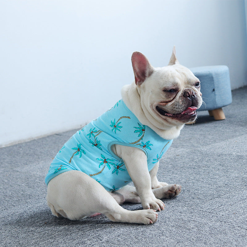 Pet dog clothes summer thin cat Teddy