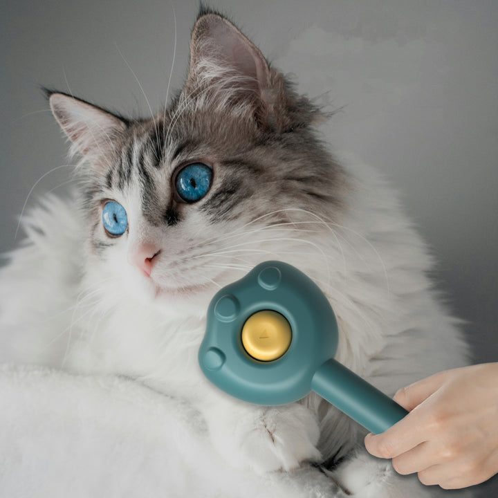 Pet Self-Cleaning Grooming Comb Hair Remover for Cats & Kittens