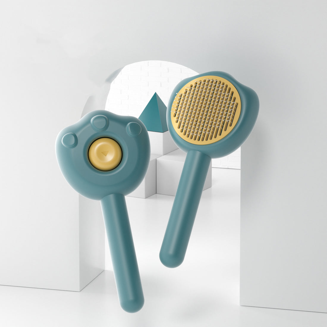 Pet Self-Cleaning Grooming Comb Hair Remover for Cats & Kittens