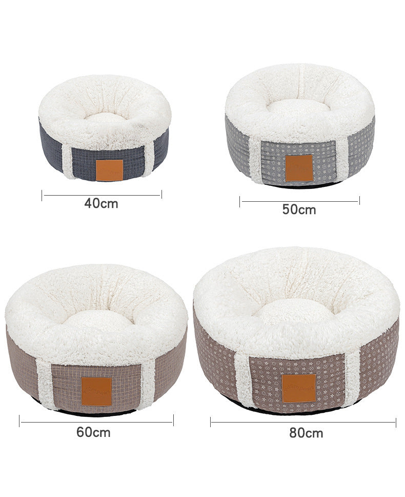 Winter Super Soft Warm Lamb Wool Kennel Pet Bed