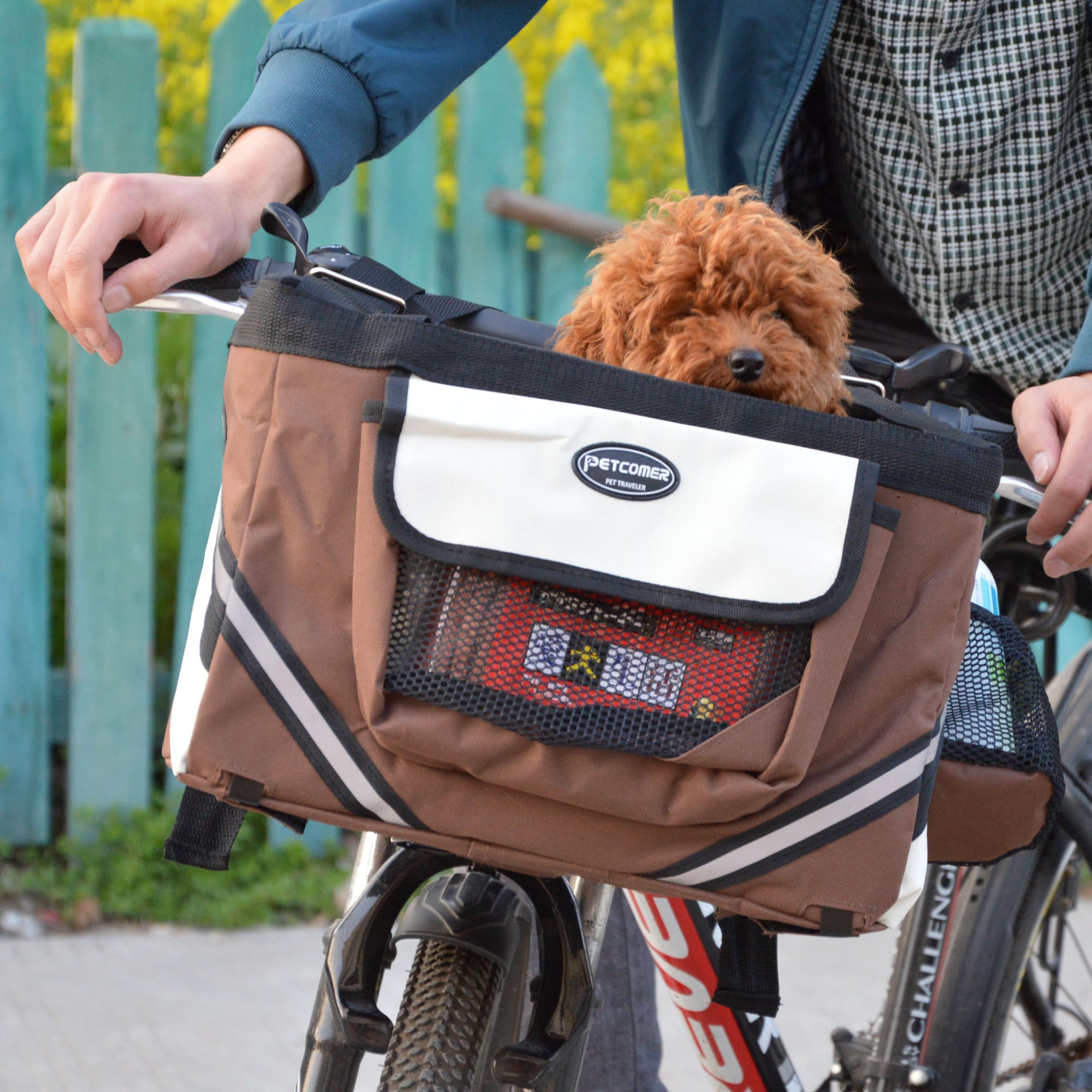 Pet Bicycle Front Carrier Bag for Cats & Dogs