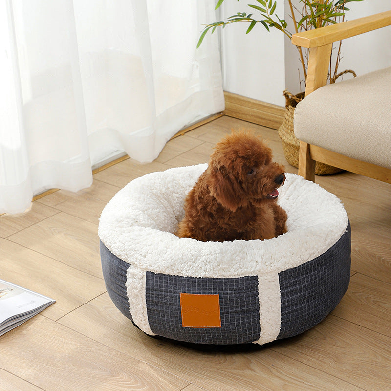 Winter Super Soft Warm Lamb Wool Kennel Pet Bed