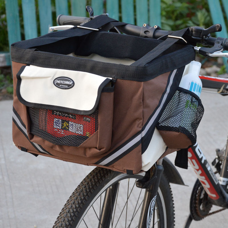 Pet Bicycle Front Carrier Bag for Cats & Dogs