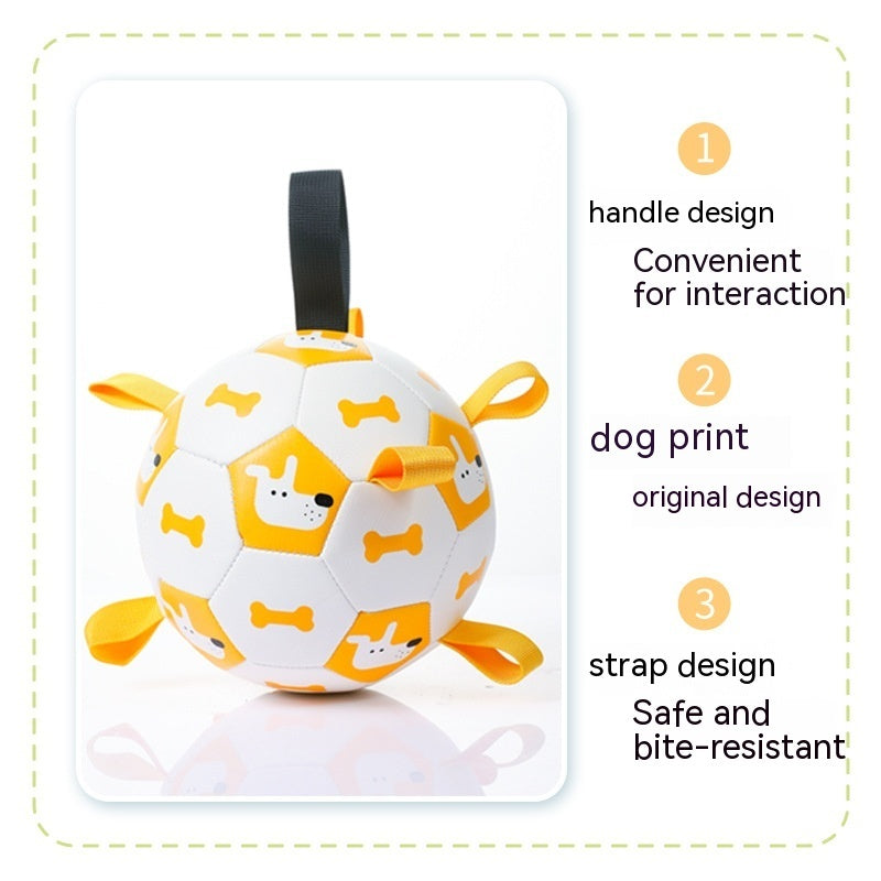 Pet Sporty Bite Chew Teething Ball With Cute Printing