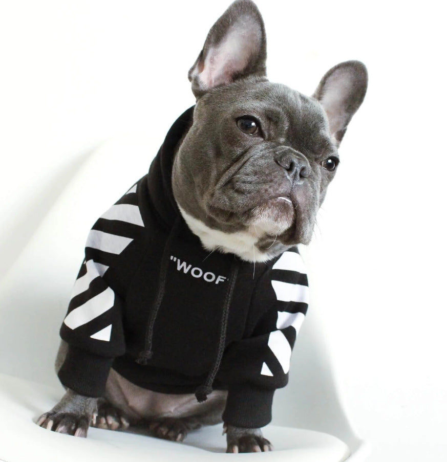 Pet Fashion Brand Three-Stripe Dog Sweater Clothes