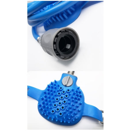 Pet Bathing Gloves with Silicone Nozzle Handheld Dog & Cat Shower Brush