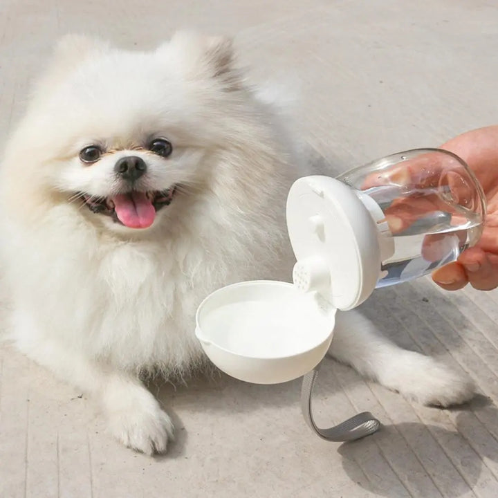 Portable Pet Water Bottle Drinking Cup Feeding Bowl