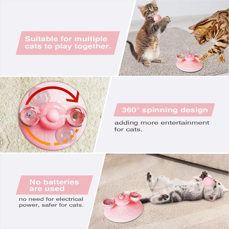 Pet Interactive Toys With Suction Cup Scratcher Cat Supplies