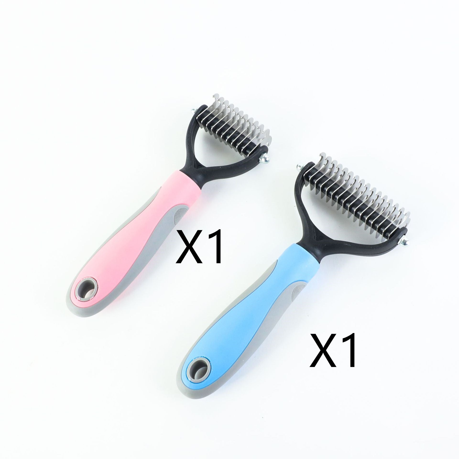 Stainless Double-Sided Pet Brush Dematting & Hair Removal Tool