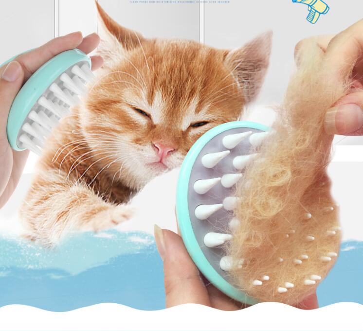 Pet Massage Bath Brush Grooming & Cleaning Comb for Dogs & Puppies