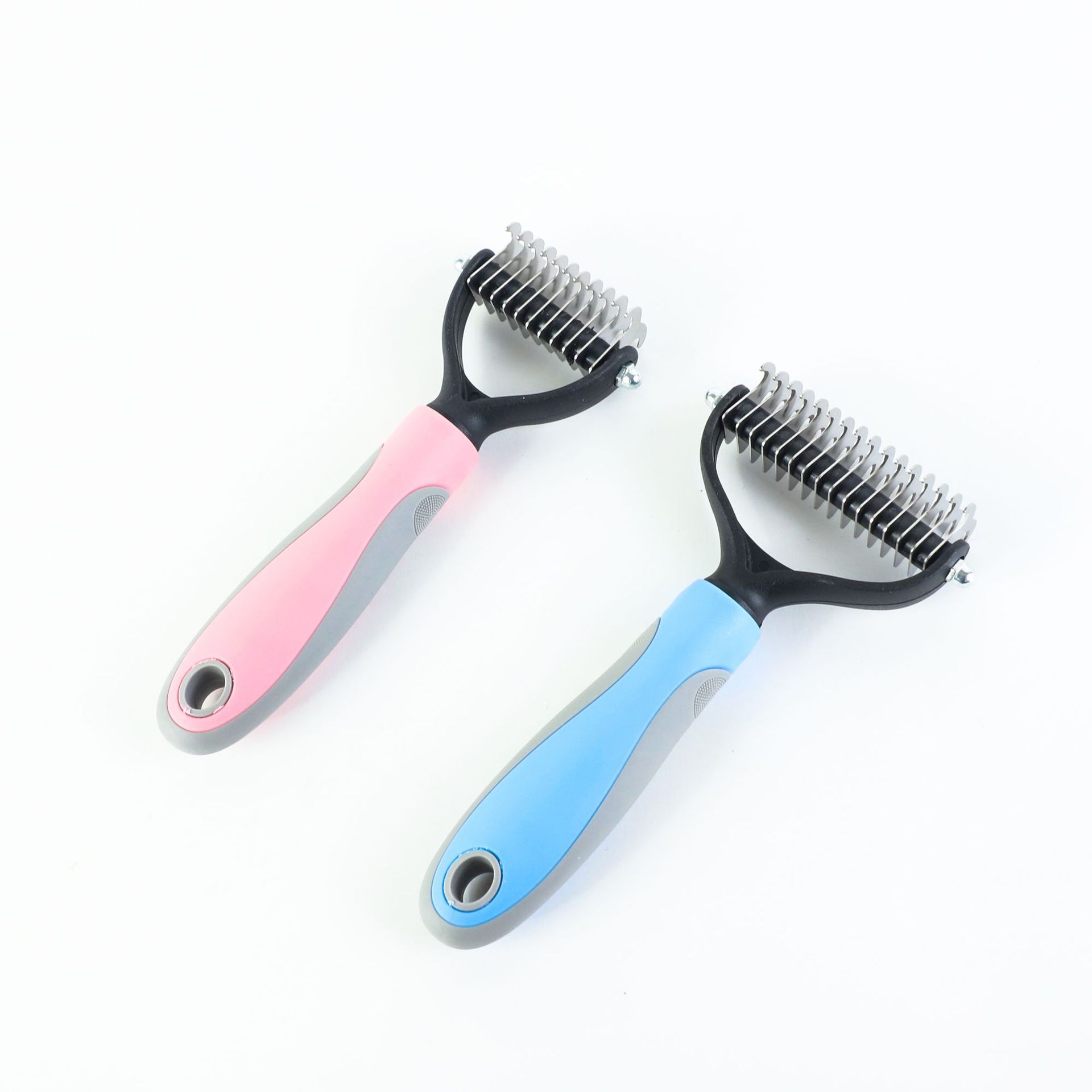 Stainless Double-Sided Pet Brush Dematting & Hair Removal Tool