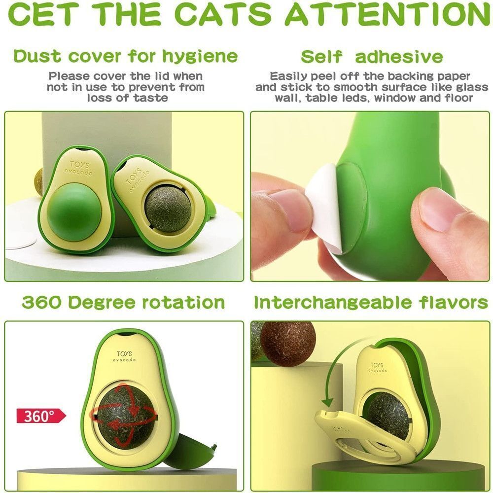 Avocado Catnip Teeth Cleaning Cat Toy Supplies