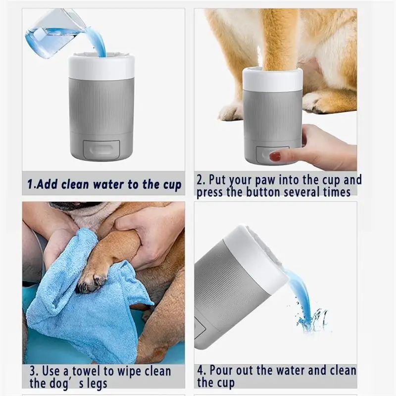 Pet Paw Cleaning Cup Automatic Foot Wash & Grooming Tool