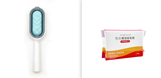 Pet Dematting & Grooming Brush Hair Removal Comb for Dogs & Cats