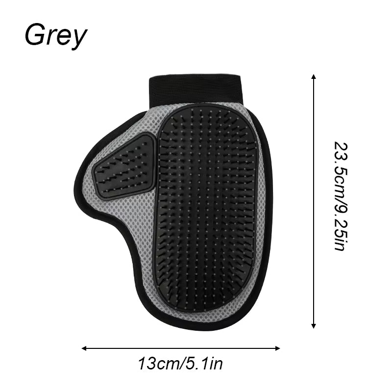 Cat & Dog Hair Removal Glove Silicone Grooming & Bath Massage Brush