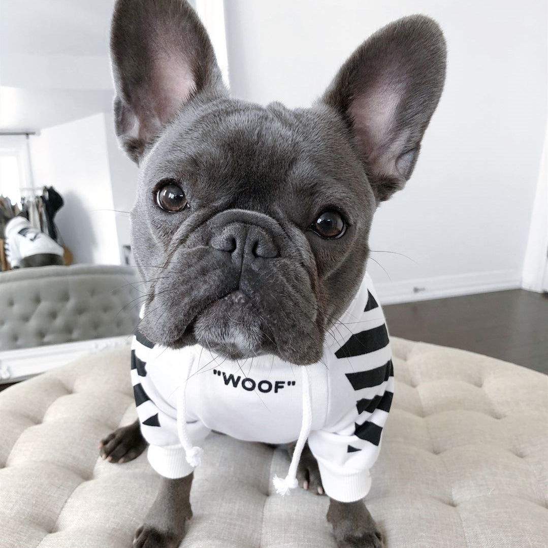 Pet Fashion Brand Three-Stripe Dog Sweater Clothes