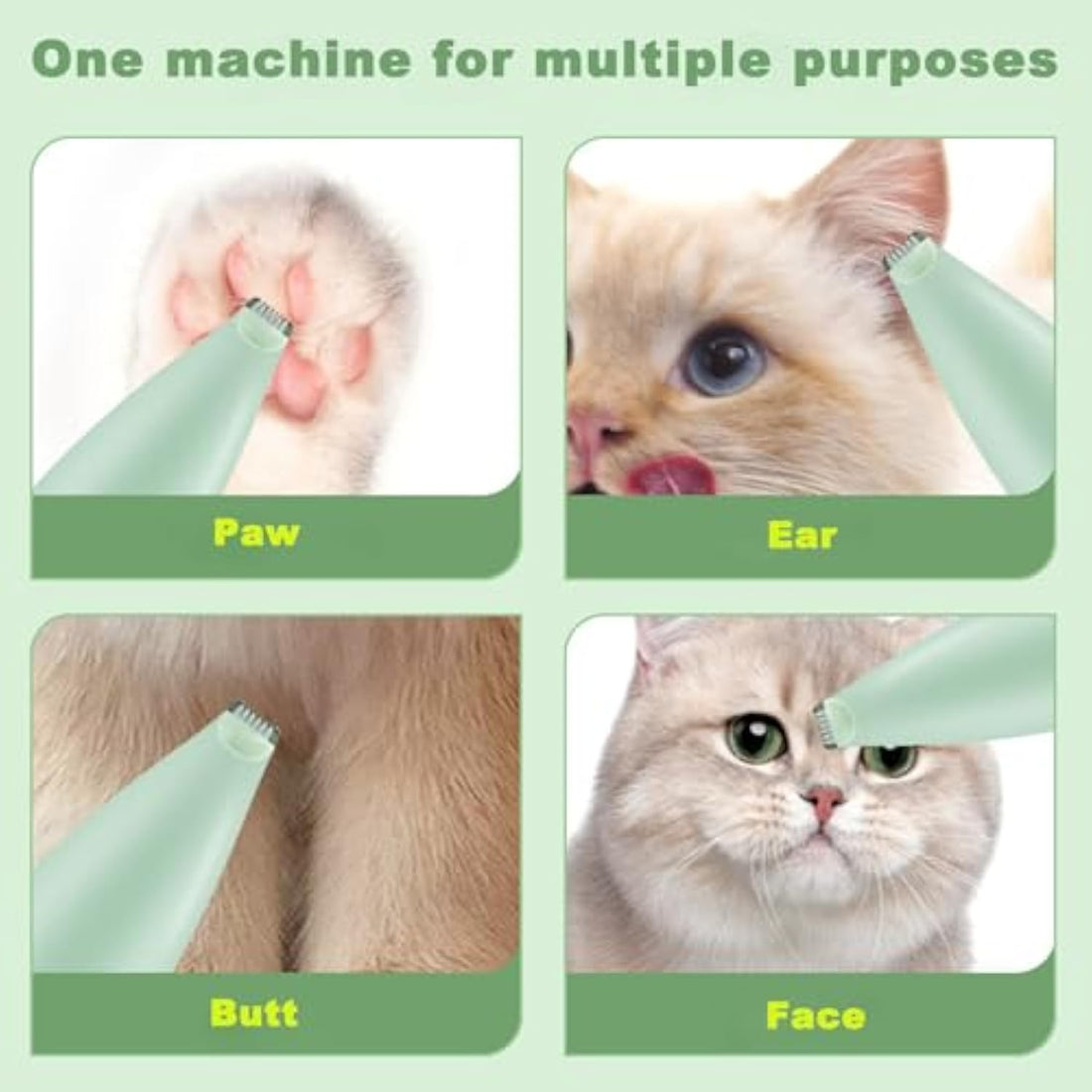 Rechargeable Pet Paw Trimmer Ergonomic Grooming Tool for Dogs & Cats