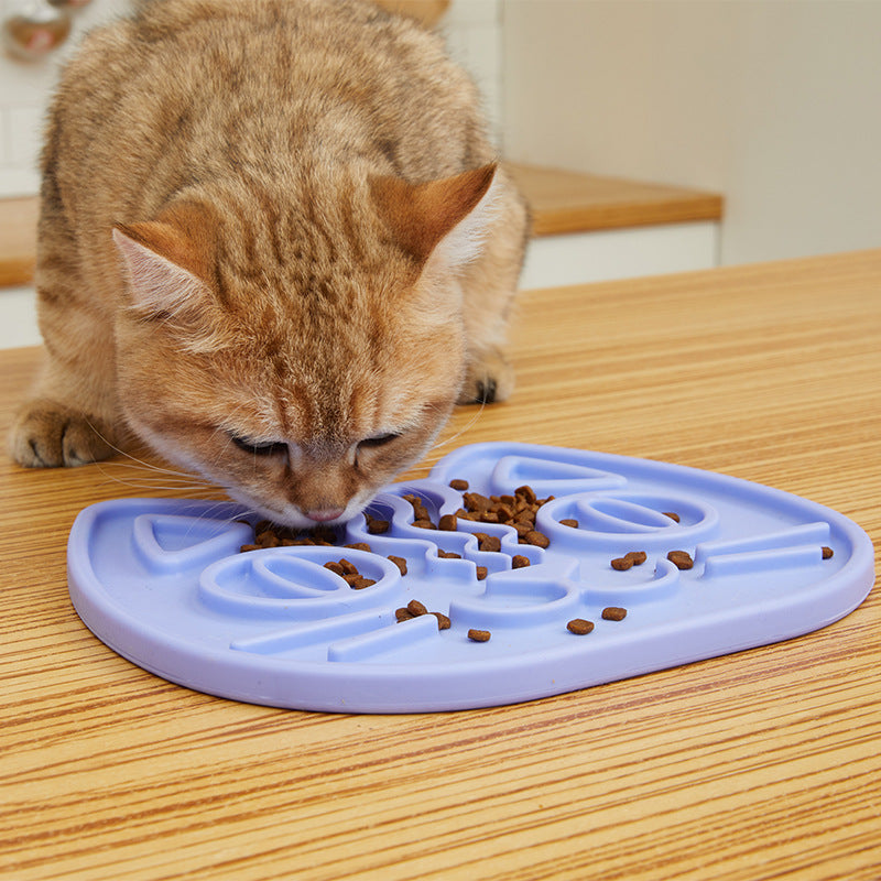Tongue Licking Pet Double-Sided Slow Food Bowl