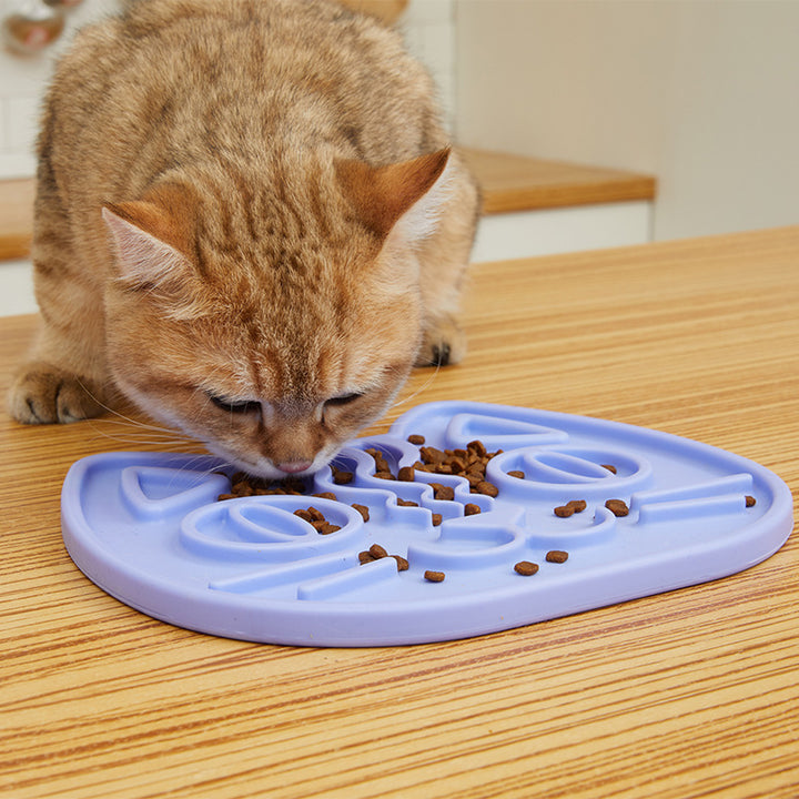 Tongue Licking Pet Double-Sided Slow Food Bowl