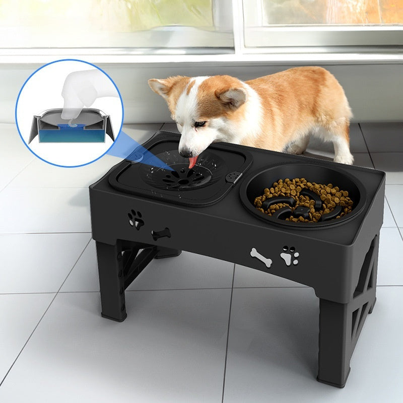 Pet Stainless Steel Feeder Double Dog Bowl