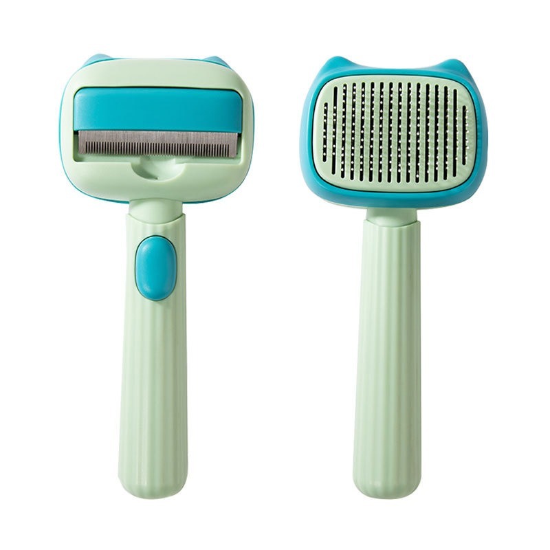 Pet Deshedding & Dematting Brush Reduces Shedding for Dogs & Cats