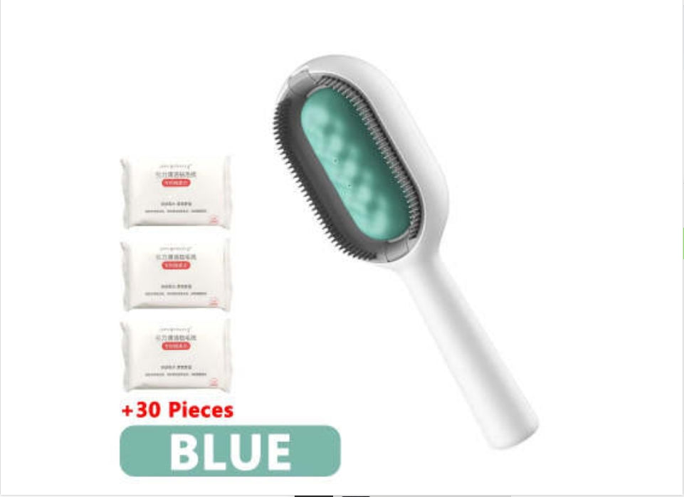 Pet Dematting & Grooming Brush Hair Removal Comb for Dogs & Cats