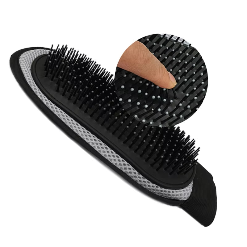Cat & Dog Hair Removal Glove Silicone Grooming & Bath Massage Brush