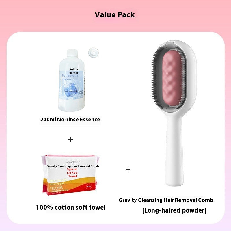 Pet Dematting & Grooming Brush Hair Removal Comb for Dogs & Cats