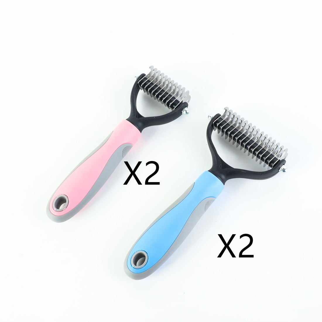 Stainless Double-Sided Pet Brush Dematting & Hair Removal Tool