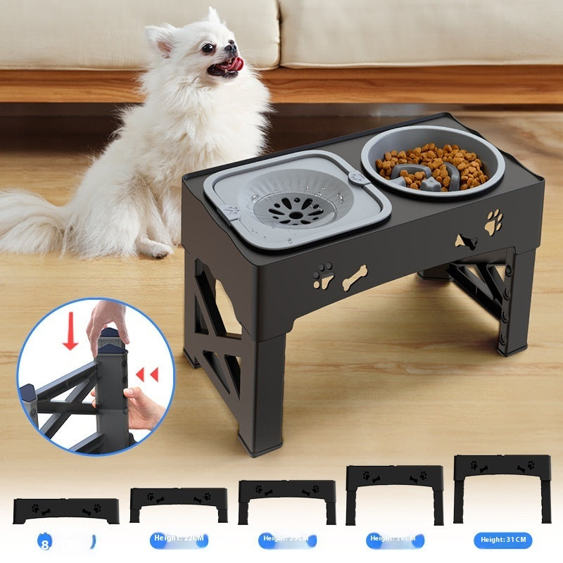 Pet Stainless Steel Feeder Double Dog Bowl