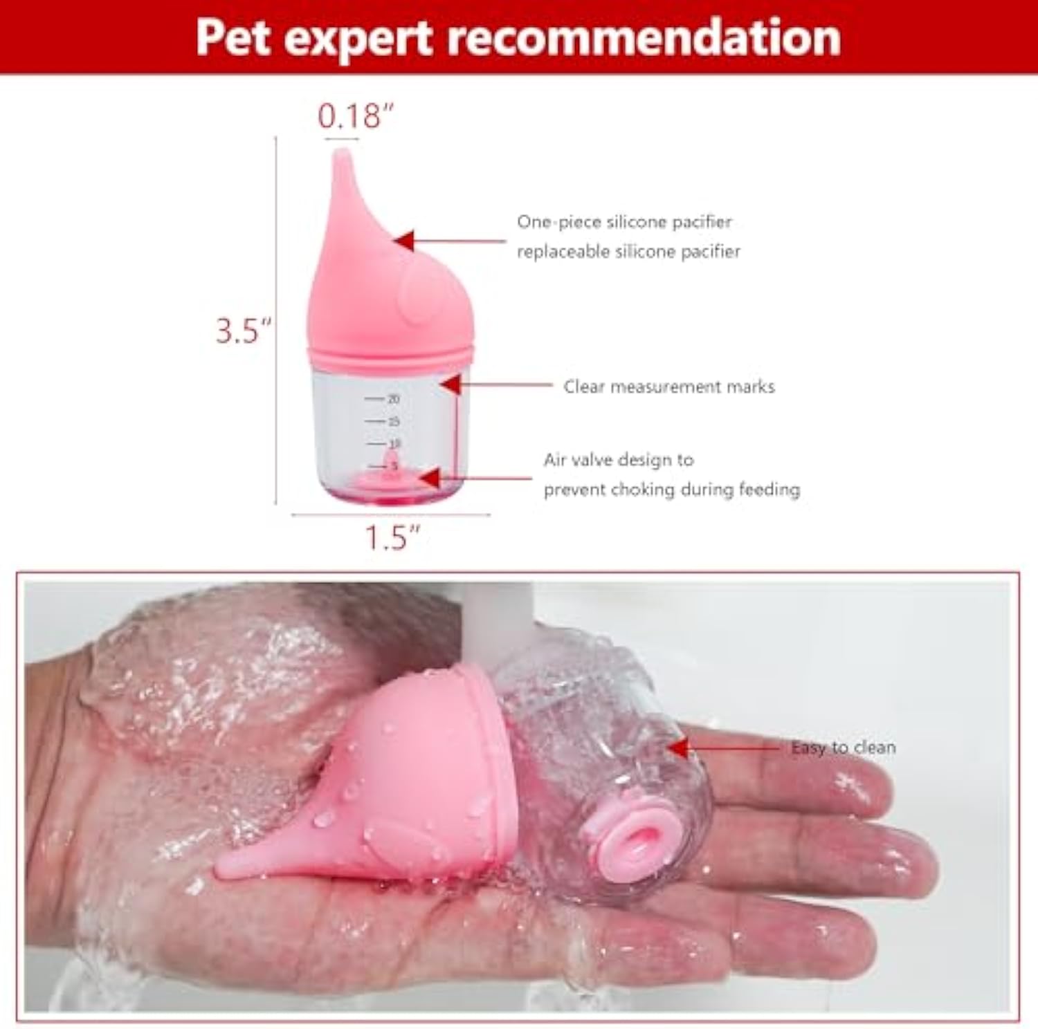 Pet Feeding Nursing Kitten Bottles