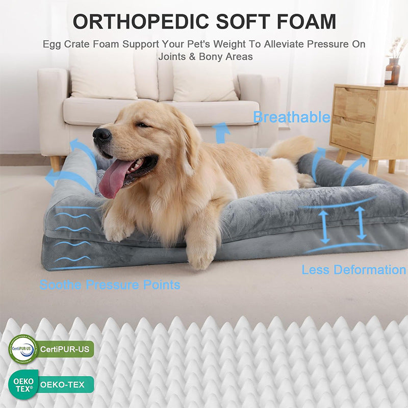 Pet Bed Golden Retriever Dog Thickening Cushion