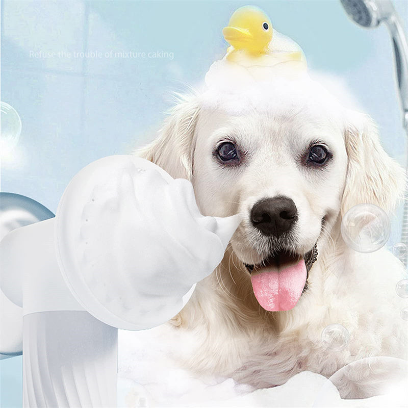 Automatic Foaming Pet Bath Brush Electric Groomer