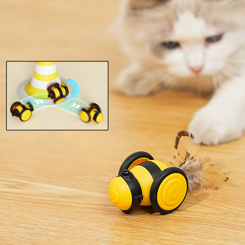 Pet Kitten Electric Cute Cat Bee Running Toys