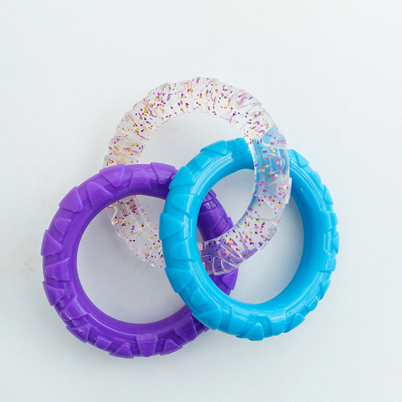 Pet Flying Disk Training Ring Interactive Toy