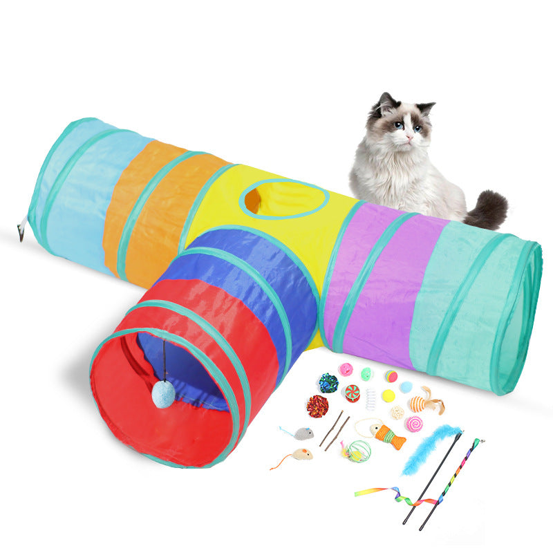 Foldable Tunnel Pet Climbing Path Cat Toys